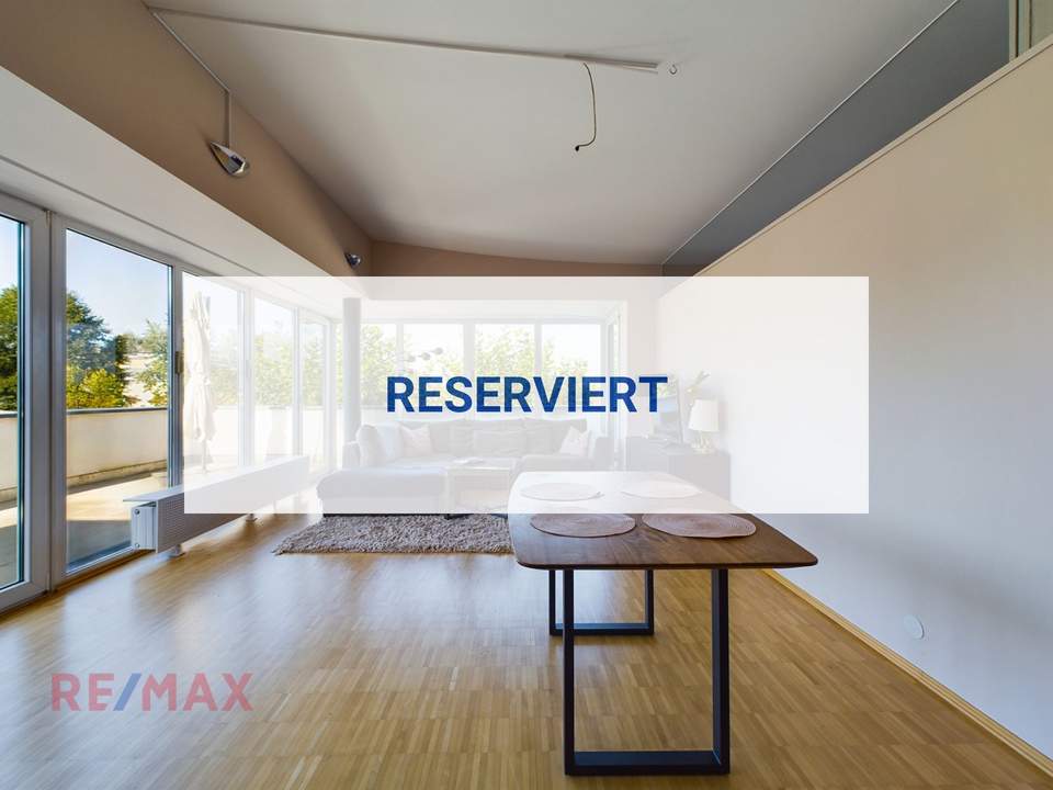 Einzigartige 3-Zimmer Dachgeschosswohnung mit atemberaubender Terrasse