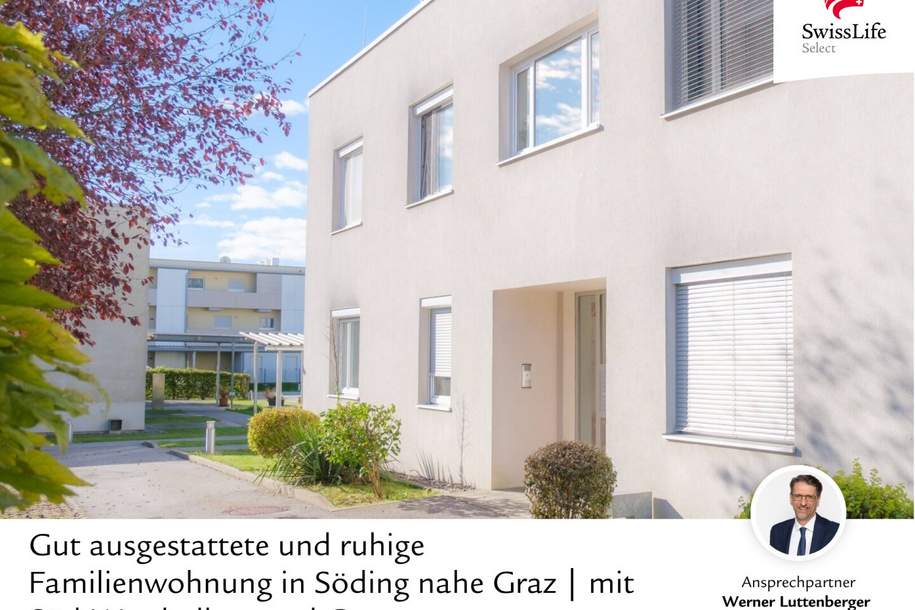 Ruhige Familienwohnung nahe Graz | gute Ausstattung mit Süd-Westbalkon und Carport, Wohnung-kauf, 269.000,€, 8151 Graz-Umgebung
