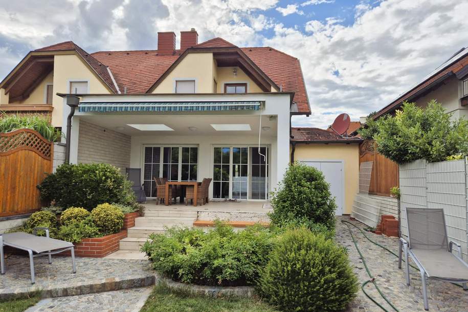 Doppelhaushälfte mit Pooloase und ausgezeichneter Infrastruktur, Haus-kauf, 589.000,€, 2353 Mödling