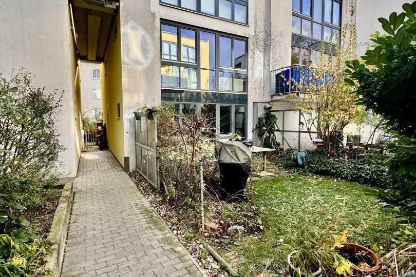 MODERNE GARTENMASIONETTE MIT 123 M2 WOHNFLÄCHE UND 93 M2 GARTEN PLUS GARAGE DIREKT BEIM MARCHFELDKANAL, Wohnung-kauf, 599.000,€, 1210 Wien 21., Floridsdorf