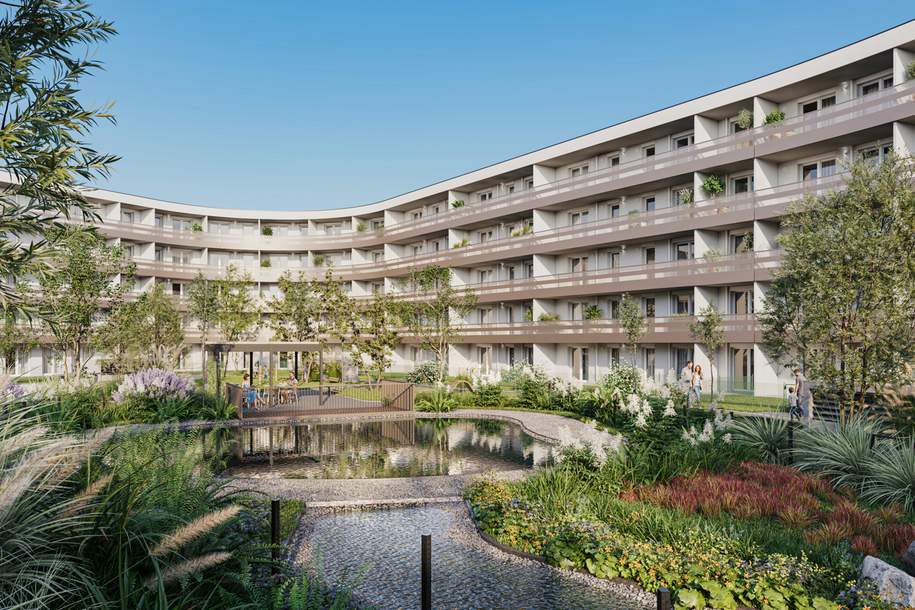 viéno - ERSTBEZUG: 2-Zimmer-Traumwohnung mit eigenem GARTEN ab 11/2026, provisionsfrei vom Bauträger, Wohnung-miete, 1.237,27,€, 2331 Mödling