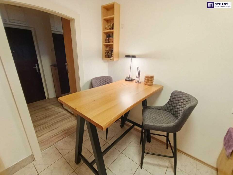 Vollmöbliert, Miete inkl. BK + Heizung! 1-Zimmer-Wohnung mit Loggia!