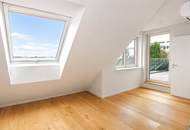 moderne Dachgeschoss Wohnung mit Klimaanlage und Terrasse beim Belvedere