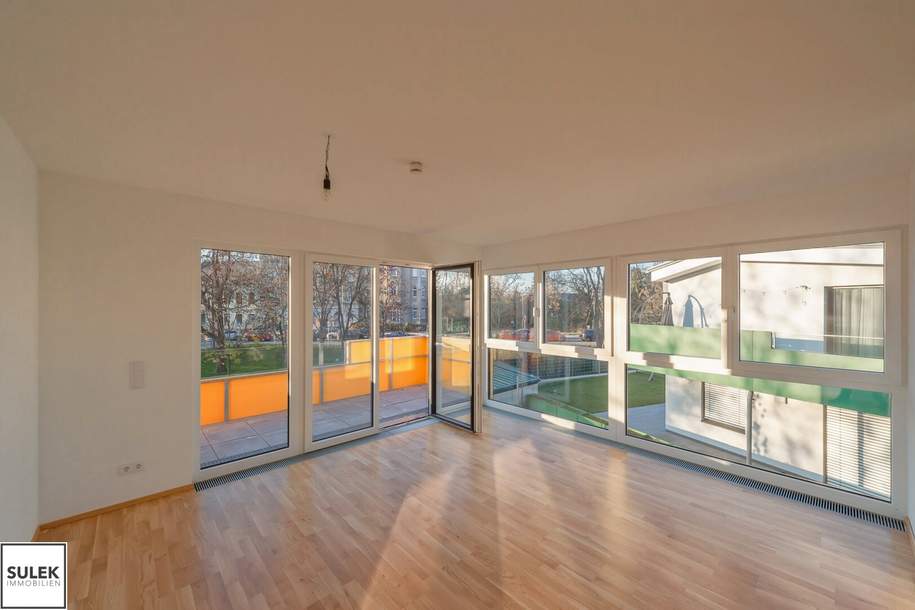 Wohnen in Hirschstetten: großzügige Familien Wohnung (4 Zimmer) mit Balkon und Grünblick - ab 1.7.(!), Wohnung-miete, 1.995,41,€, 1220 Wien 22., Donaustadt