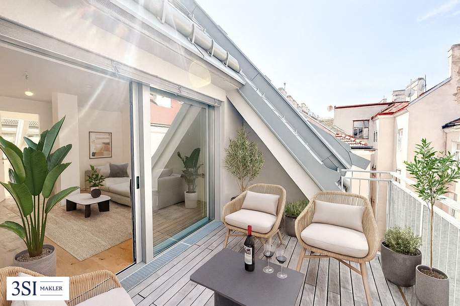 Eleganz &amp; Komfort – moderne Dachgeschosswohnung mit Balkon &amp; Premium-Design, Wohnung-kauf, 450.000,€, 1160 Wien 16., Ottakring