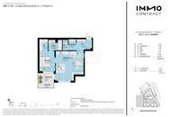 Großzügige 2-Zimmer-Terrassenwohnung im 1.DG – provisionsfreier Erstbezug