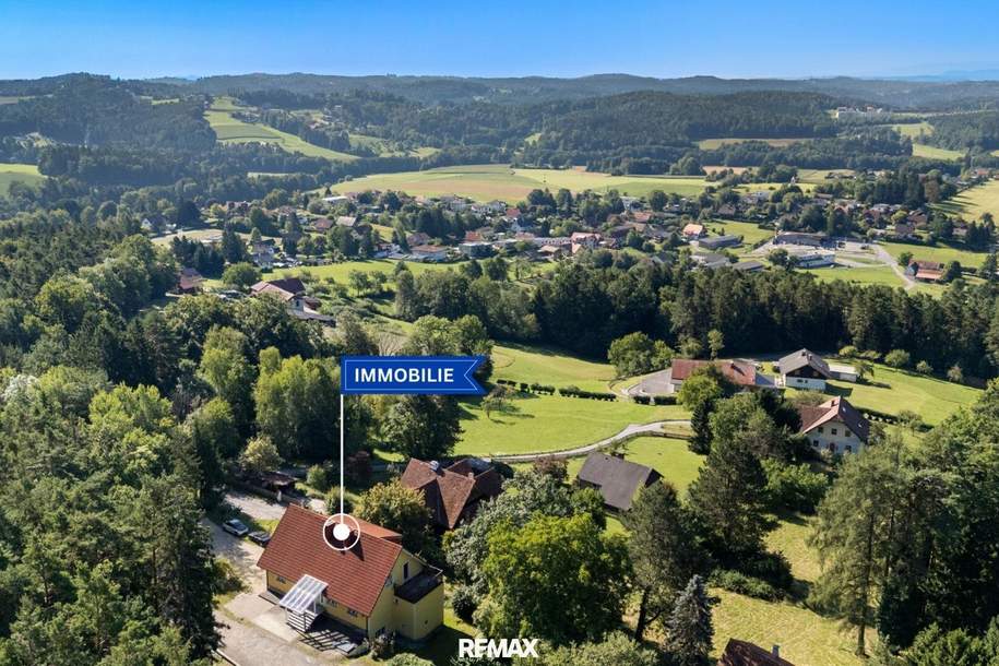 Mehrfamilienhaus mit vier Wohneinheiten – schöne Aussichtslage nahe Graz, Gewerbeobjekt-kauf, 620.000,€, 8044 Graz-Umgebung
