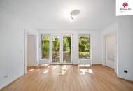 Kompakte 2-Zimmer-Wohnung mit Terrasse und Eigengarten | PKW Stellplatz