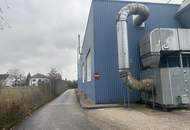 Lager-/Produktionshalle mit Büro in Toplage direkt an der B 1 mit 2500 KVA Stromleistung und Hausbrunne