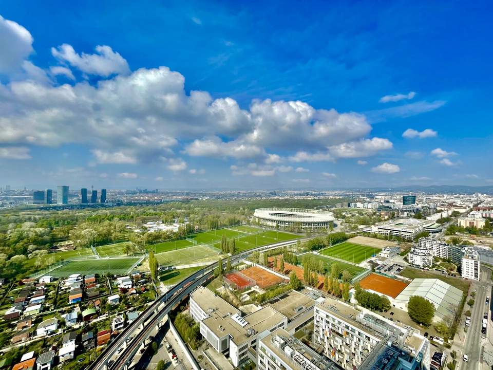 RESIDIEREN der EXTRAKLASSE! Befristet vermietete, spektakuläre 3-Zimmer Terrassenwohnung mit unverbaubarem TRAUMBLICK