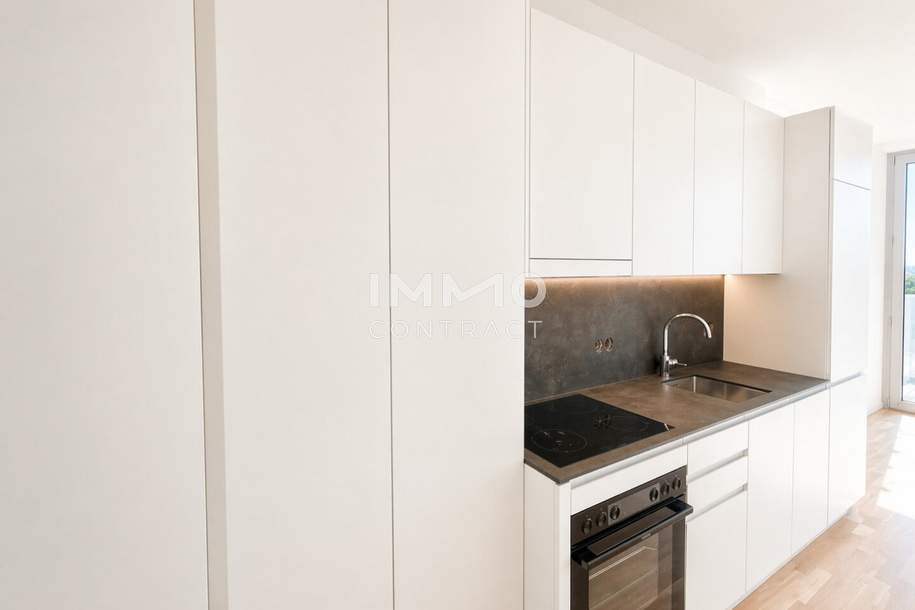 DC2 Tower: SKY RESIDENCES - 1 Zimmer: 32 Etage, Wohnung-miete, 1.100,00,€, 1220 Wien 22., Donaustadt