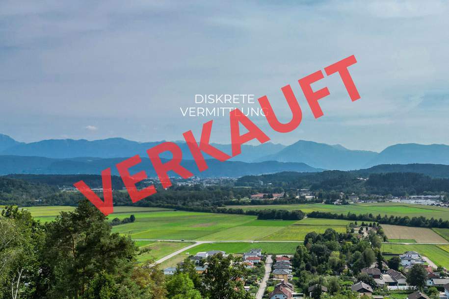 Einmaliges Grundstück in Emmersdorf 9.256 m² – Panoramablick auf Klagenfurt und Karawanken, Grund und Boden-kauf, 1.349.000,€, 9020 Klagenfurt(Stadt)