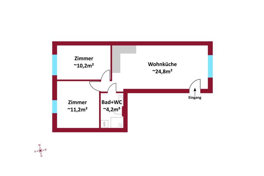 Erstbezug nach Neubau: Luftwärmepumpe, Fußbodenheizung I Sonderwünsche / Raumgestaltung in aktueller Bauphase noch möglich I, Wohnung-kauf, 330.000,€, 1100 Wien 10., Favoriten