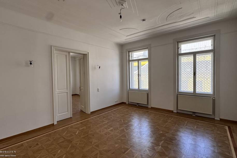 Altbau 196m², 5 Zimmer, Balkon, 2 Bäder, Wohnung-miete, 3.767,28,€, 1060 Wien 6., Mariahilf