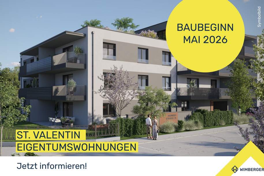 ERSTBEZUG - GROSSE FAMILIENFREUNDLICHE WOHNUNG IM HERZEN VON ST.VALENTIN, Wohnung-kauf, 551.900,€, 4300 Amstetten