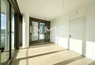 TOP-Aussicht auf City, Kahlenberg, Donau: Erstbezug DANUBEFLATS mit Gym, Saunen, Pool, Bar & Lounge