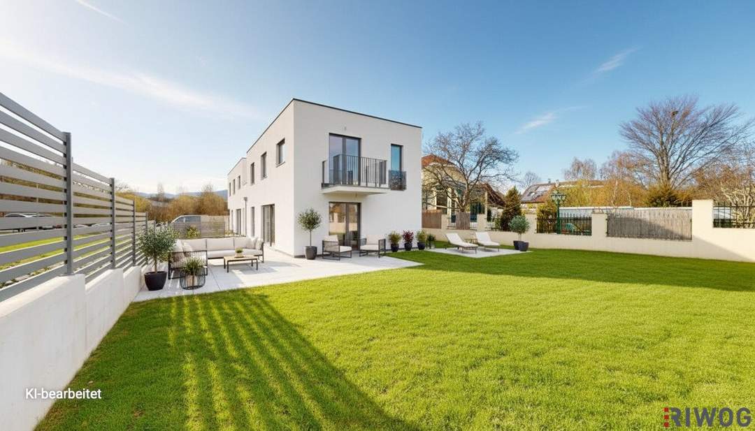 ERSTBEZUG | Exklusive Doppelhaus-Einheit | ca. 353 m² Garten | 4-5 Zimmer | Luftwärmepumpe | 2 KFZ-Stellplätze | 5 Min. ins Zentrum Perchtoldsdorf