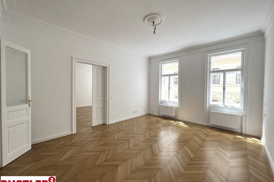 Sanierte Altbauwohnung bei der Mariahilfer Straße - 6 Zimmer + Balkon, Wohnung-miete, 3.320,67,€, 1060 Wien 6., Mariahilf