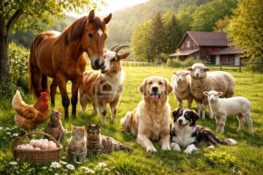 NATUR, FREIHEIT UND GLÜCKLICHE TIERE, Haus-kauf, 237.000,€, 2803 Wiener Neustadt(Land)