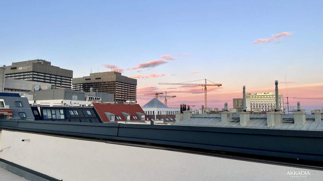 Exklusive DG-Wohnung mit einzigartigem 360 Grad Panorama über die Stadt Wien