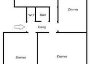 Sonnige, top renovierte 3-Zimmer Wohnung - Studenten willkommen