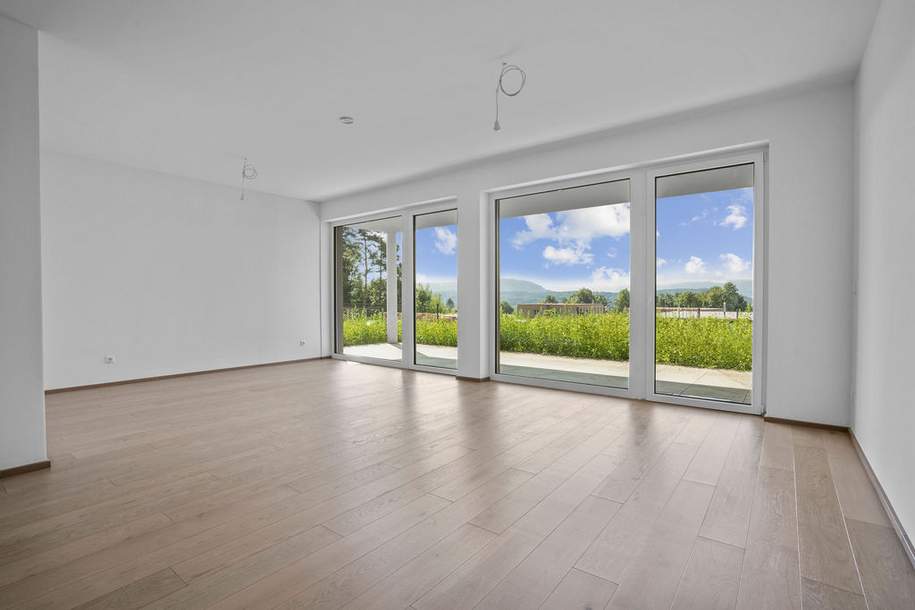 Velden HILLS! Bezugsfertige 3-Zimmer-Gartenwohnung mit Bergblick, Wohnung-kauf, 582.000,€, 9220 Villach Land