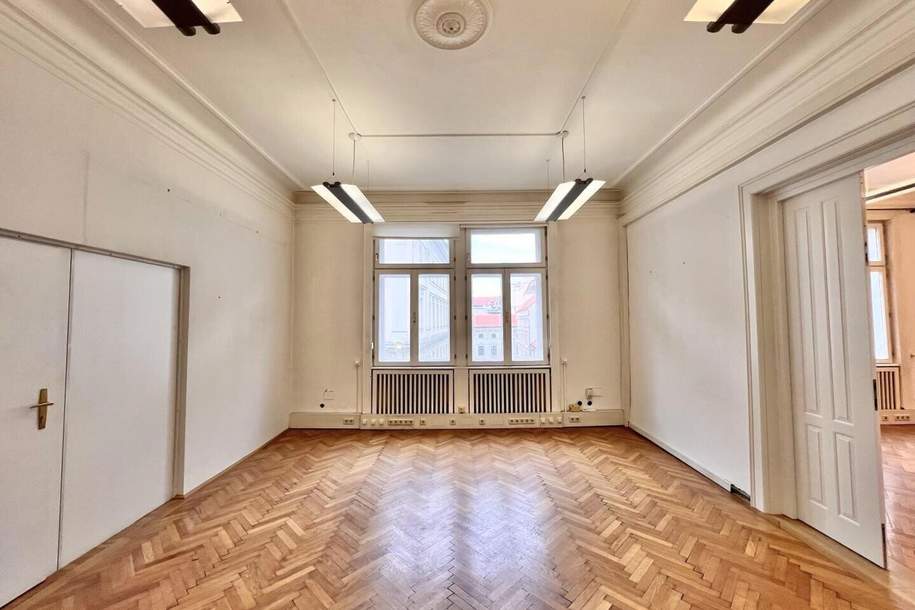 360° TOUR // KLASSISCHES ALTBAUBÜRO NAHE ALBERTINA, Gewerbeobjekt-miete, 4.328,65,€, 1010 Wien 1., Innere Stadt