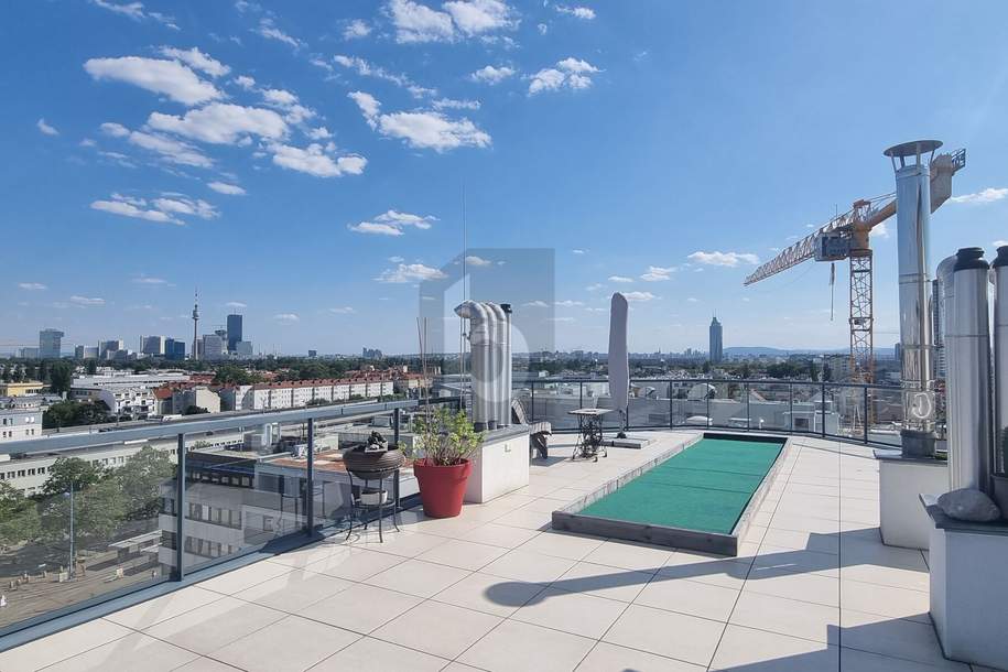 LUXUS UND PANORAMABLICK MIT RIESIGER TERRASSE!, Wohnung-kauf, 1210 Wien 22., Donaustadt