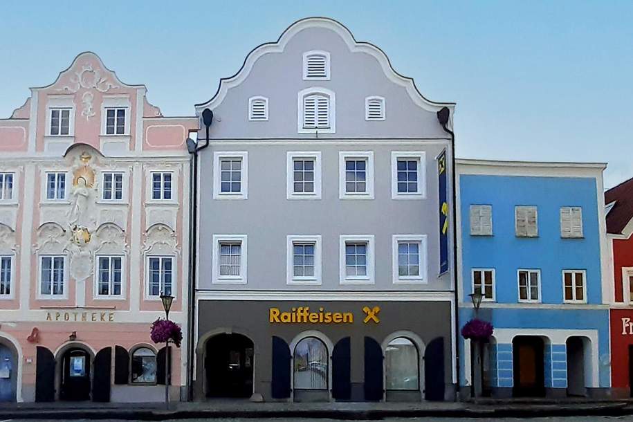 Vermietung - Moderne Büroräumlichkeiten im 2. Obergeschoss mit Lift, Gewerbeobjekt-miete, 1.220,00,€, 4982 Ried im Innkreis