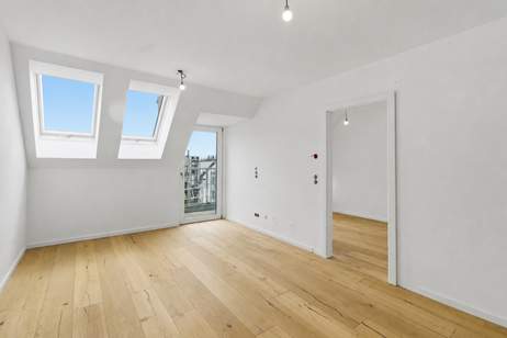 ++ ZWEI Zimmer im DG mit TERRASSE ++ Projekt HÜTTEL 101 LIVING, Wohnung-kauf, 279.000,€, 1150 Wien 15., Rudolfsheim-Fünfhaus
