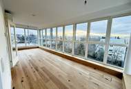 Freifläche auf zwei Terrassen mit Schönbrunnblick und Blick auf Steinhofkirche: neu sanierte und klimatisierte 2-Zimmer-Wohnung!