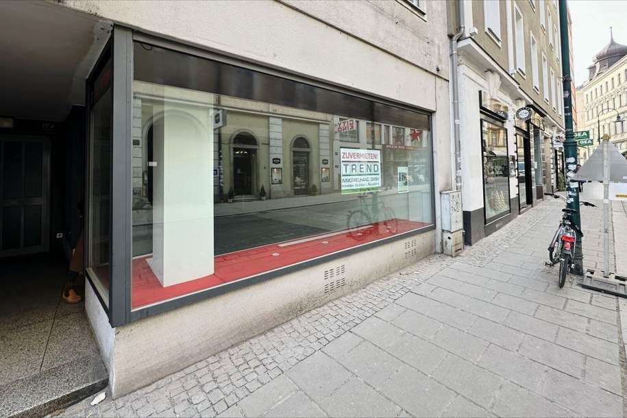 Moderne 93m² Verkaufsfläche in Linzer TOP Lage 4020 – vollsaniert, EG, Gewerbeobjekt-miete, 2.405,33,€, 4020 Linz(Stadt)