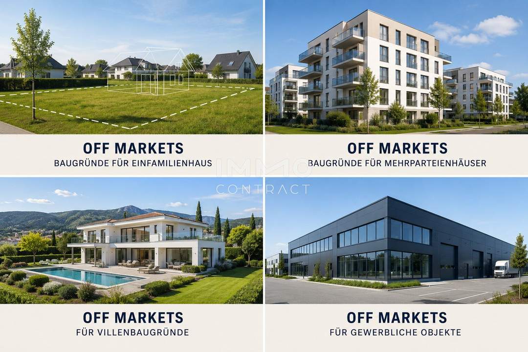 OFF MARKETS I Wohn- &amp; Geschäftshäuser, Gewerbeobjekte , Bauprojekte sowie Handelsflächen