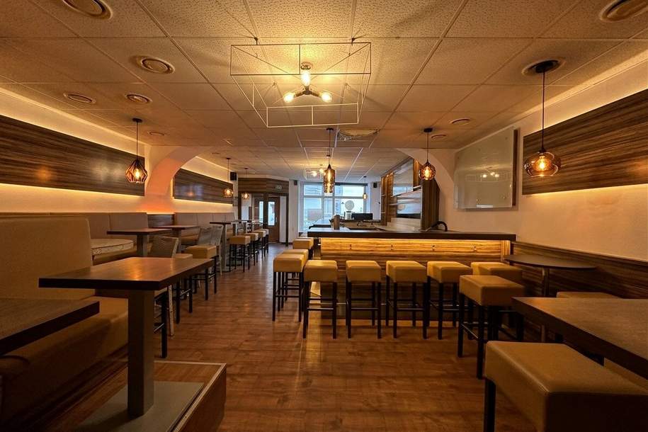 Vollausgestattete chice Bar nächst Innenstadt | Ablösefrei | Schanigarten, Gewerbeobjekt-miete, 1.440,00,€, 2700 Wiener Neustadt(Stadt)