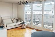 DACHGESCHOSS, INNSTRASSE, 49 m2 Neubau mit 14 m2 Loggia/Terrasse, 2 Zimmer, Komplettküche, Duschbad, Parketten