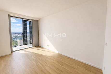 DC2 Tower: 43. Etage mit Weitblick: Erstbezug U1 Donauinsel SKY RESIDENCES, Wohnung-miete, 1.100,00,€, 1220 Wien 22., Donaustadt