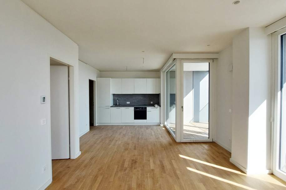 Erstbezug – TOWER HOMES im V22 mit Rooftop Pool & Sauna bei U1 Kagran, Wohnung-miete, 735,00,€, 1220 Wien 22., Donaustadt
