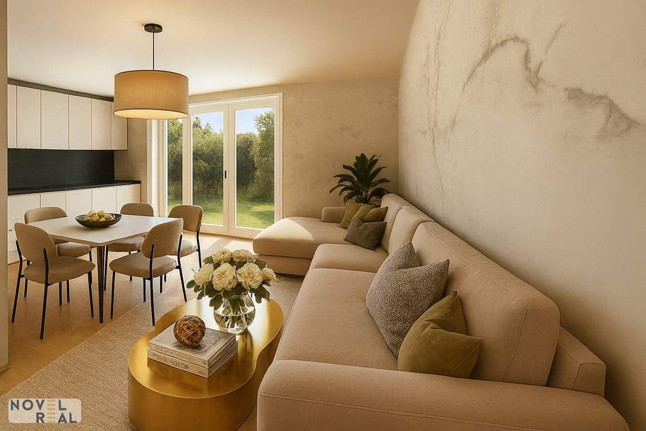 EINZIGARTIGES 2 ZIMMER-REFUGIUM MIT LOGGIA, TERRASSE UND GARTEN! HERRLICHER BLICK IN DEN PARK!, Wohnung-kauf, 369.000,€, 1210 Wien 21., Floridsdorf