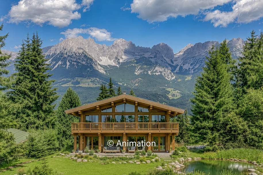 Freizeitwohnsitz mit unverbaubarem Kaiserblick - Ski in / Ski out, Grund und Boden-kauf, 1.848.000,€, 6352 Kufstein