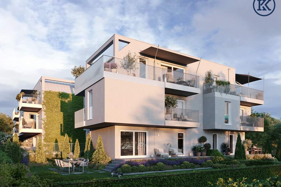 Großzügiges Gartenparadies: Barrierefreies Wohnen mit maximalem Freiraum direkt an der Alten Donau, Wohnung-kauf, 415.000,€, 1220 Wien 22., Donaustadt