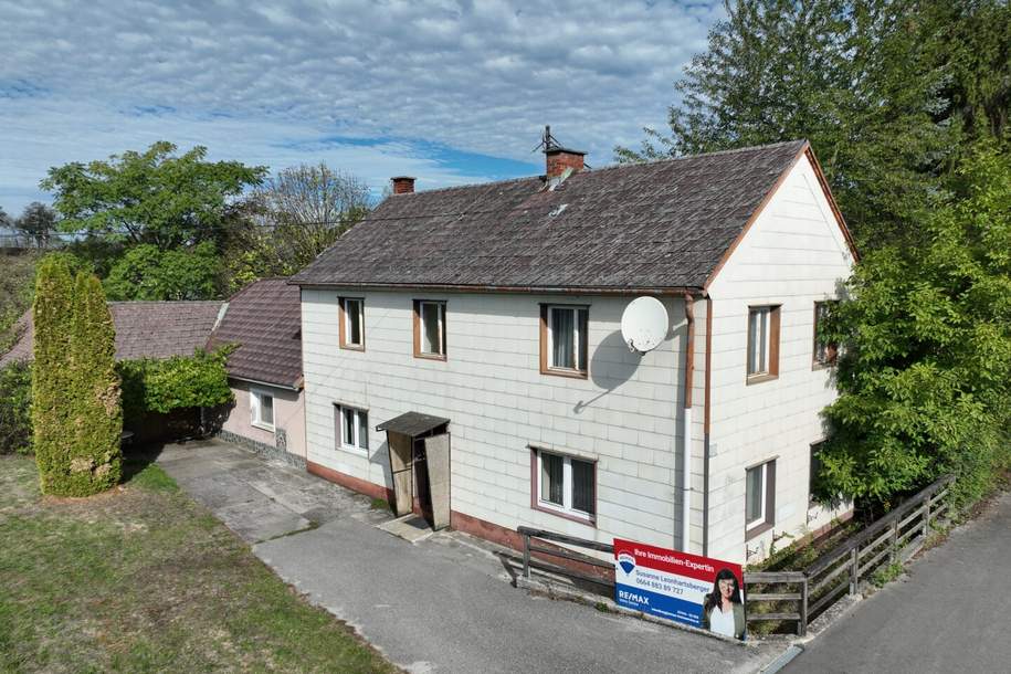 Haus mit Anbau auf großem Baugrund in Wieselburg-Land, Bezirk Scheibbs, Haus-kauf, 249.000,€, 3250 Scheibbs