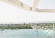 DANUBEFLATS: Liebenswertes Studio mit fantastischem Balkon (Doorman, Gym, Spa, Pool, Lounges)
