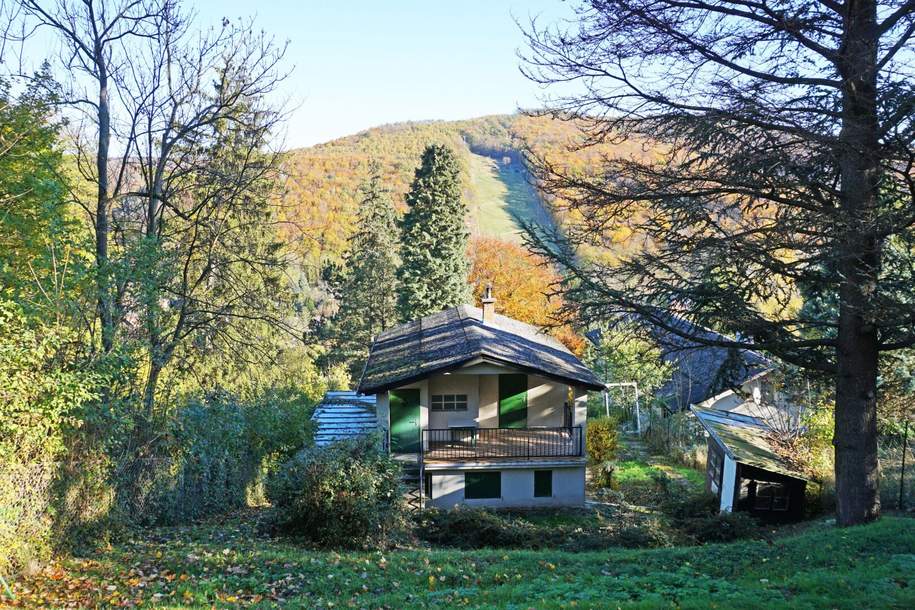 Für Naturliebhaber und Bergfexe! Liegenschaft im Augustinerwald mit Traumausblick, Haus-kauf, 320.000,€, 1140 Wien 14., Penzing