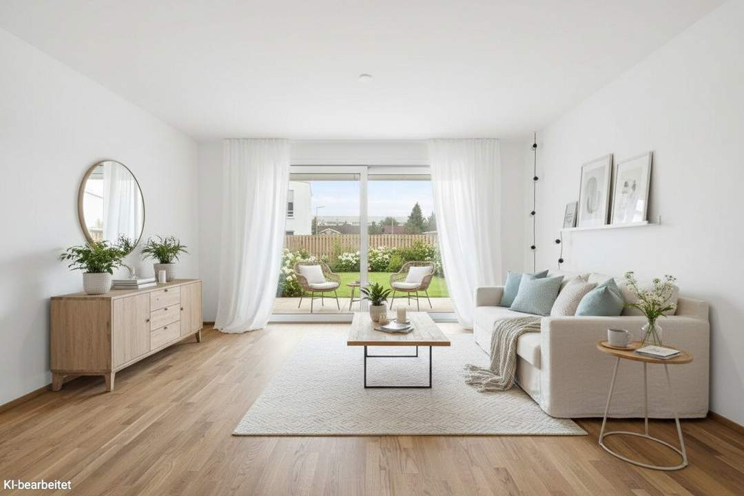 PROVISIONSFREI! Harmonisch konzipierte 3-Zimmer-Gartenwohnung | Lichtdurchflutet