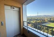 Möblierte 3 Zimmer mit Klima und verglaster Loggia nahe der Alten Donau mit herrlichem Weitblick!