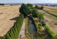 Außergewöhnliches Einfamilienhaus mit zwei Wohneinheiten, großem Garten und Gästehaus in Leobendorf