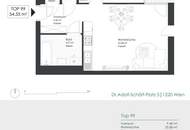 Jetzt schnell sichern: Exklusive 2-Zimmer-Wohnung mit Loggia und Pool im VIENNA TWENTY TWO