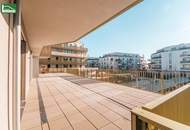 Größer geht's kaum – riesige Terrasse im provisionsfreien Erstbezug mit energieeffizienter Erdwärme!