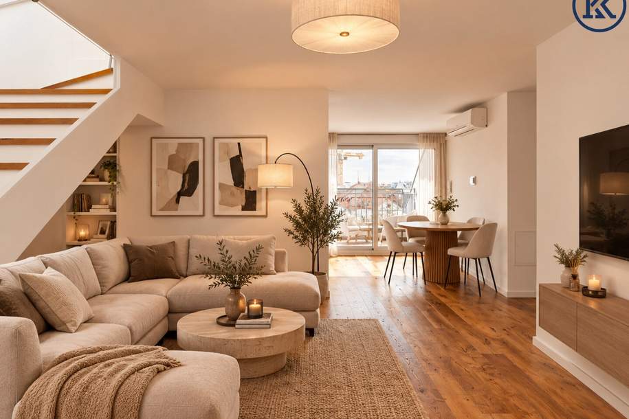 Wohnen über den Dächern Wiens - Exklusive Dachgeschosswohnung mit Galerie & Terrassen, Wohnung-kauf, 1090 Wien 9., Alsergrund