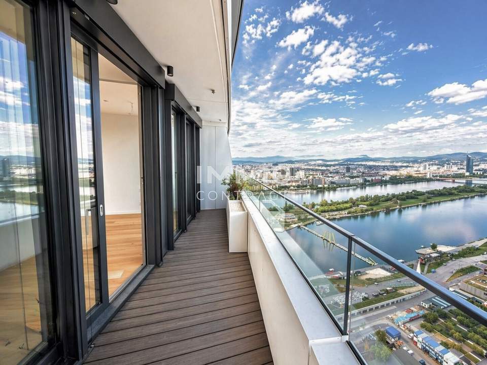 DANUBEFLATS: Premium Living - Edle 2-Zimmer-Wohnung in 40. Stock